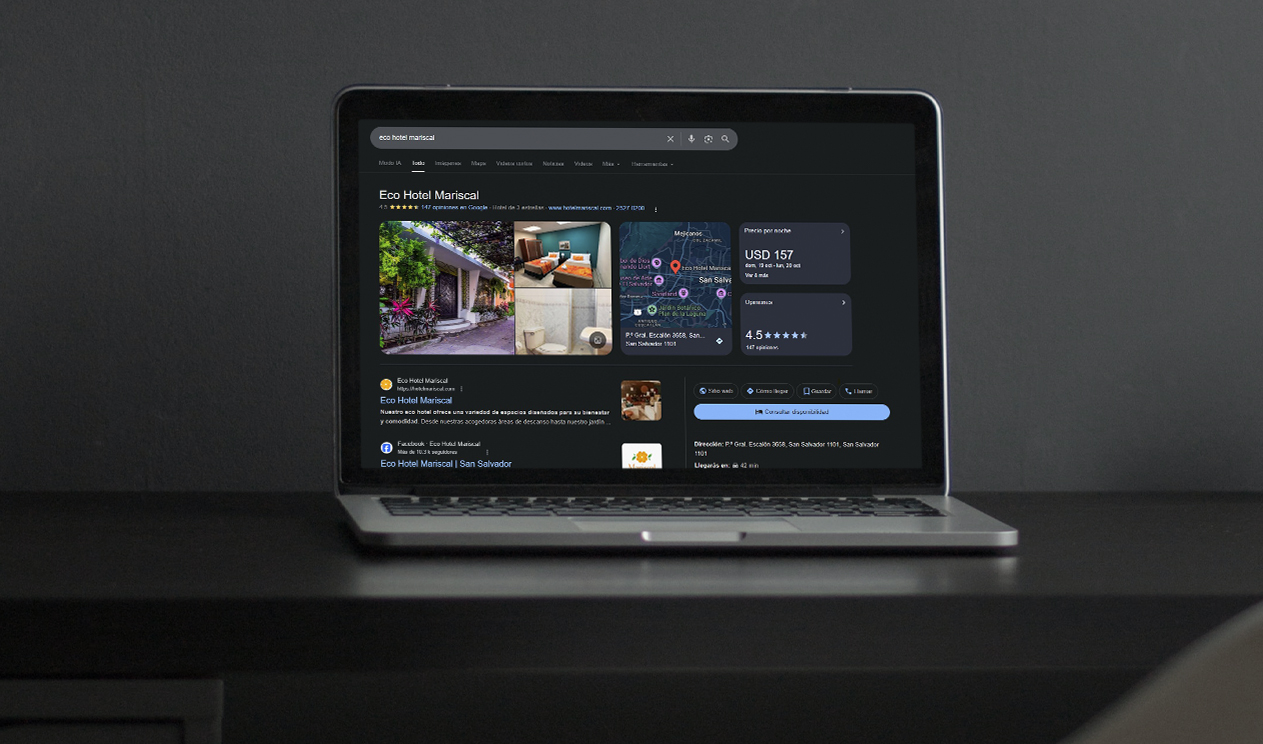 Eco Hotel Mariscal - Posicionamiento en Google